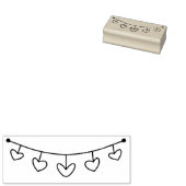 ハートバナー ラバースタンプ (押印)