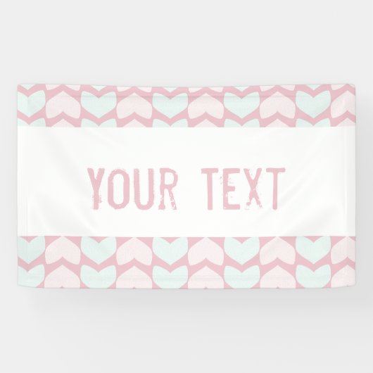 ハートバナー 横断幕 (横)