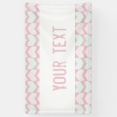 ハートバナー 横断幕 (縦)