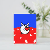 ハートバニーはがき ポストカード (スタンド正面)