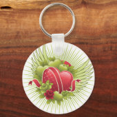 ハートバラと翼 キーホルダー (正面)