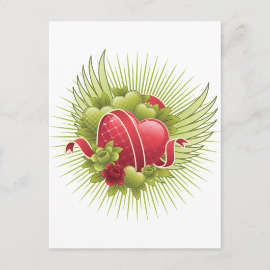 ハートバラと翼 ポストカード (正面)