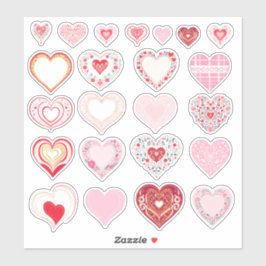 ハートバラエティ カスタムカットビニールステッカー シール