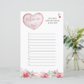 ハートバラ我々はどこにいる?ブライダルシャワーゲーム (スタンド正面)