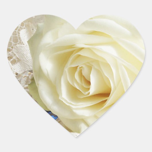 ハートバラ結婚式用シール ハートシール (正面)