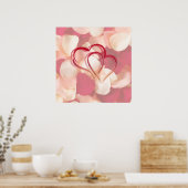 ハートバラ花びらAUTOGRAPH POSTER ポスター (キッチン)