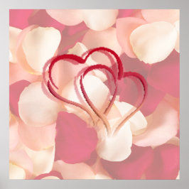ハートバラ花びらAUTOGRAPH POSTER ポスター