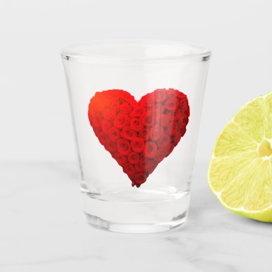 ハートバラ ショットグラス (正面)