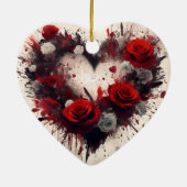 ハートバラ セラミックオーナメント (裏面)