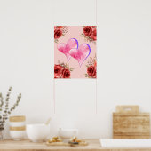 ハートバラ ポスター (キッチン)