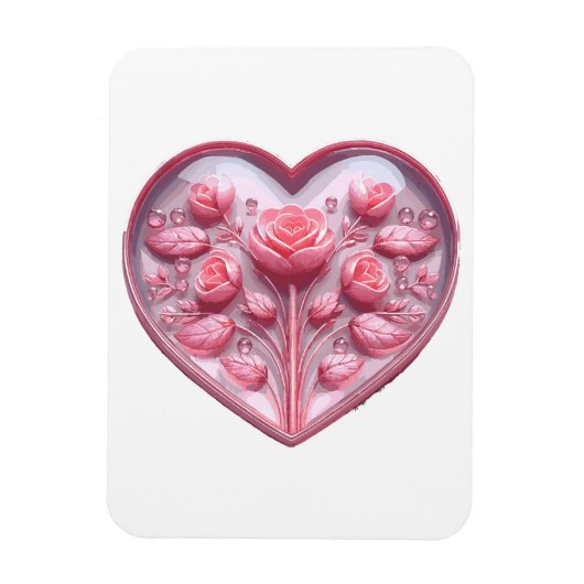 ハートバラ マグネット (縦)