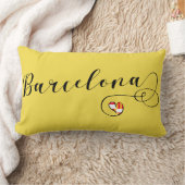 ハートバルセロナピロー、カタロニア ランバークッション (ブランケット)