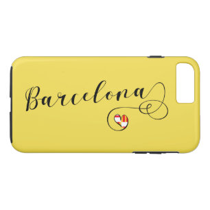 ハートバルセロナ携帯電話ケース,カタロニア iPhone 8 PLUS/7 PLUSケース
