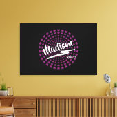 ハートバルミツワーサインインボード キャンバスプリント (インサイチュ (リビング))