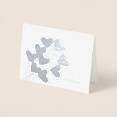 ハートバルーンひな形 箔カード (正面)