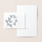 ハートバルーンひな形 箔カード (ディスプレー)