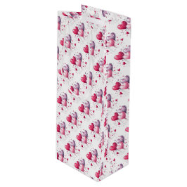 ハートバルーンバレンタイン ワインギフトバッグ