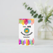 ハートバルーンパーティーハッツスマイルベビーシッター 名刺 (スタンド正面)