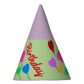 ハートバルーン誕生日ハット パーティーハット (右)