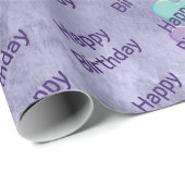 ハートバルーン誕生日包装紙 ラッピングペーパー (ロールコーナー)