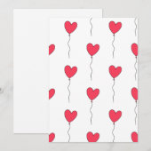 ハートバルーン シーズンカード (正面/裏面)