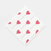 ハートバルーン スタンダードランチョンナプキン (角)