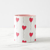 ハートバルーン ツートーンマグカップ (中央)