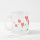 ハートバルーン フロストグラスマグカップ (左)