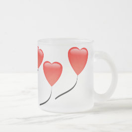 ハートバルーン フロストグラスマグカップ
