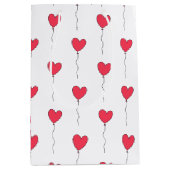 ハートバルーン ミディアムペーパーバッグ (正面)