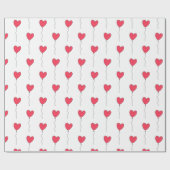 ハートバルーン ラッピングペーパー (フラット)