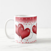 ハートバルーン(小ハート) コーヒーマグカップ (左)