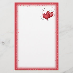 ハートバルーン(小ハート) 便箋