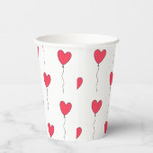 ハートバルーン 紙コップ (右)