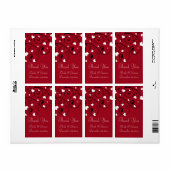 ハートバレンタインの結婚式のラベル ラベル (フルシート)