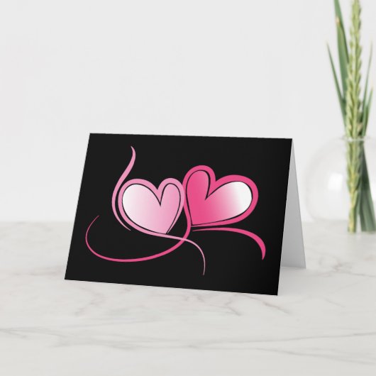 ハートバレンタインカード シーズンカード (正面)