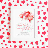 ハートバレンタインテーマ大きいママの腹 ポスター