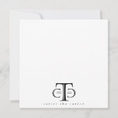 ハートバレンタインデーのカードを暖める サンキューカード (裏面)