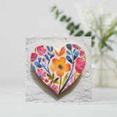 ハートバレンタインデーのカード シーズンカード (スタンド正面)