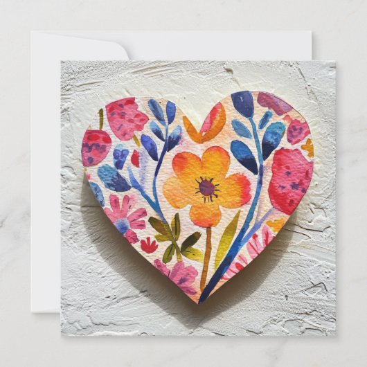 ハートバレンタインデーのカード シーズンカード (正面)