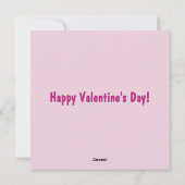 ハートバレンタインデーのカード シーズンカード (裏面)