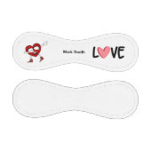 ハートバレンタインデーの恋人への愛 野球ボール (パネル)