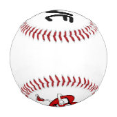 ハートバレンタインデーの恋人への愛 野球ボール (裏面)