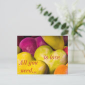 ハートバレンタインデーはがき ポストカード (スタンド正面)