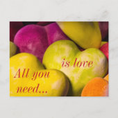 ハートバレンタインデーはがき ポストカード (正面)