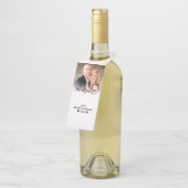 ハートバレンタインデータイポグラフィカラフル写真 ボトルネックタグ (アングル)