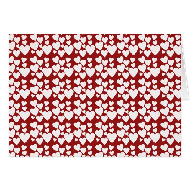 ハートバレンタインデートカードとグリーティングカード (正面横)