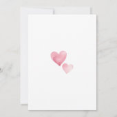 ハートバレンタインデーパーティの招待状 招待状 (裏面)