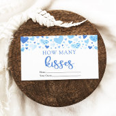 ハートバレンタインデー何人のキス赤ちゃんシャワーゲーム エンクロージャーカード