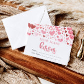 ハートバレンタインデー何人のキス赤ちゃんシャワーゲーム 招待状